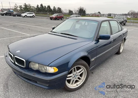 2001 BMW 740 Il from USA, damaged, VIN WBAGH83461DP18602